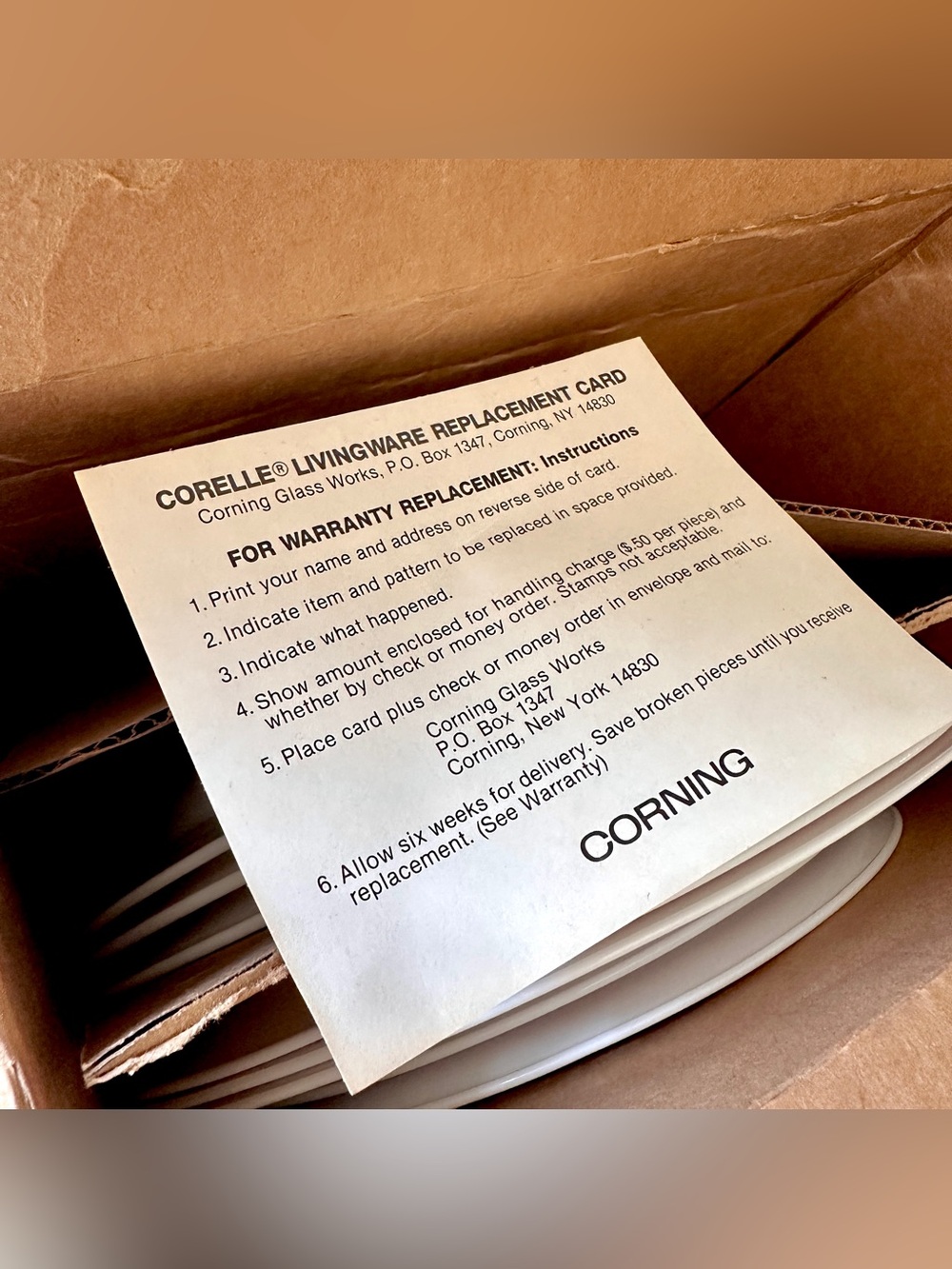 *Vintage* NEW in Box! Corelle Dimension IV Cinnamon 16 Piece Set 4 Place Setting - Picture 12 of 16